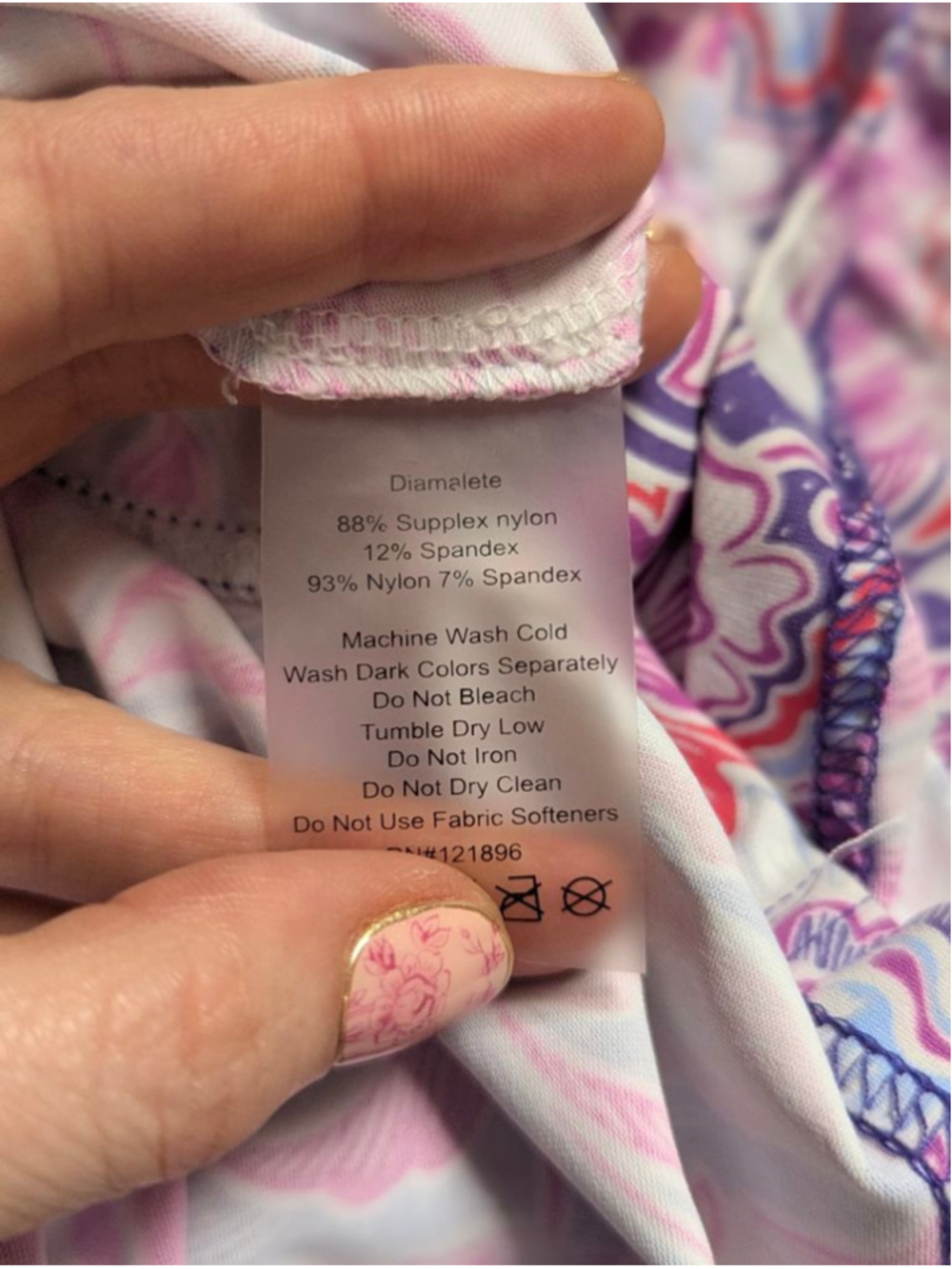 Title Nine Daring Diamalete Tech Dress - M - Purple Floral Paisley Travel - Picture 13 of 16